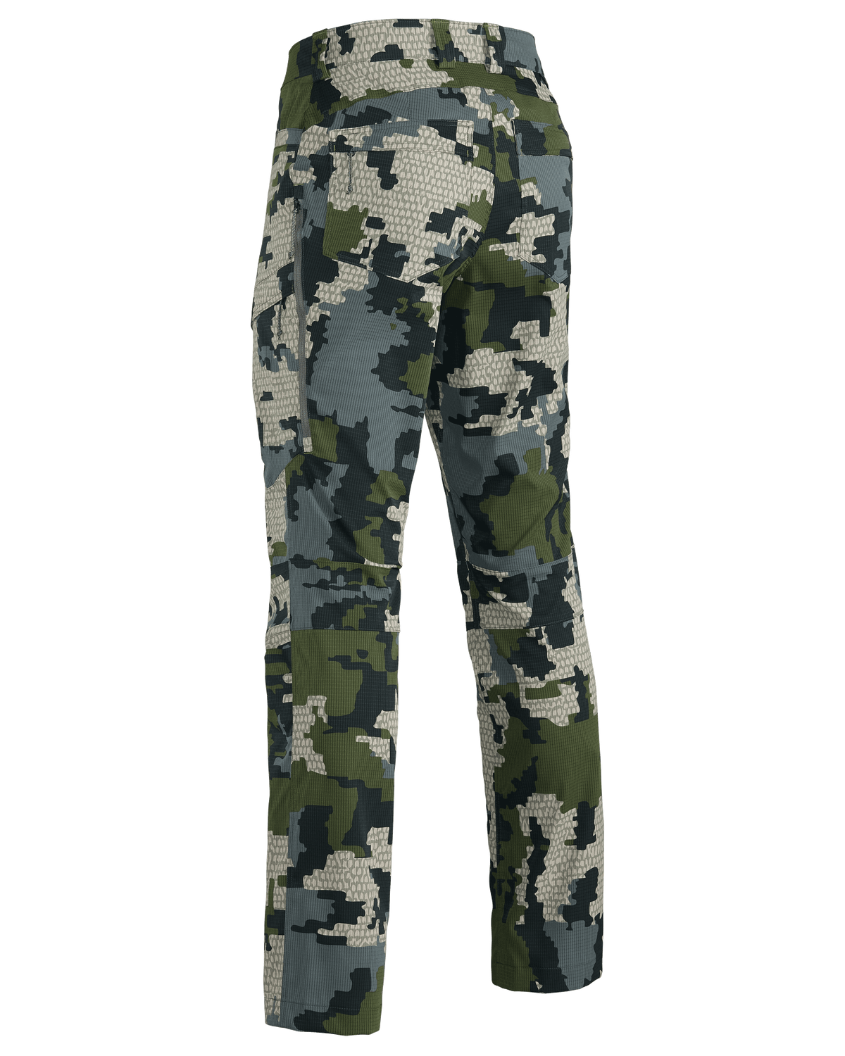 Back of Women's Tiburon Pant in Verde Camouflage