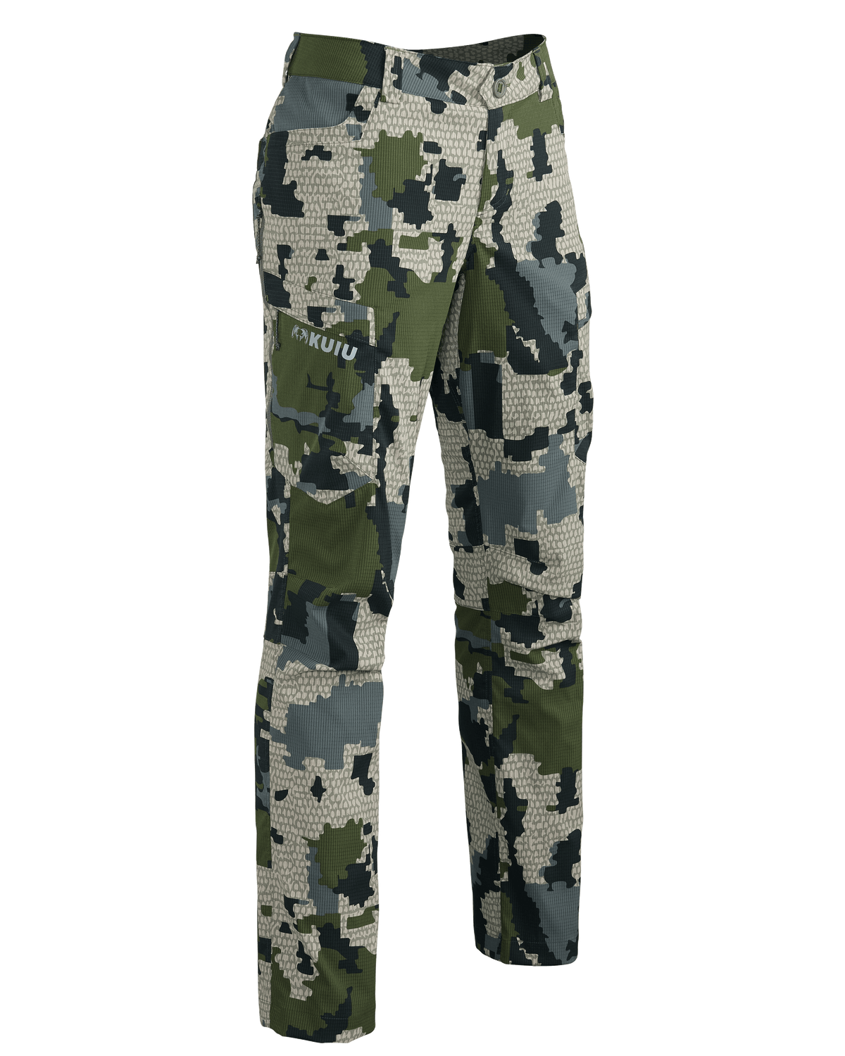 Front of Women's Tiburon Pant in Verde Camouflage