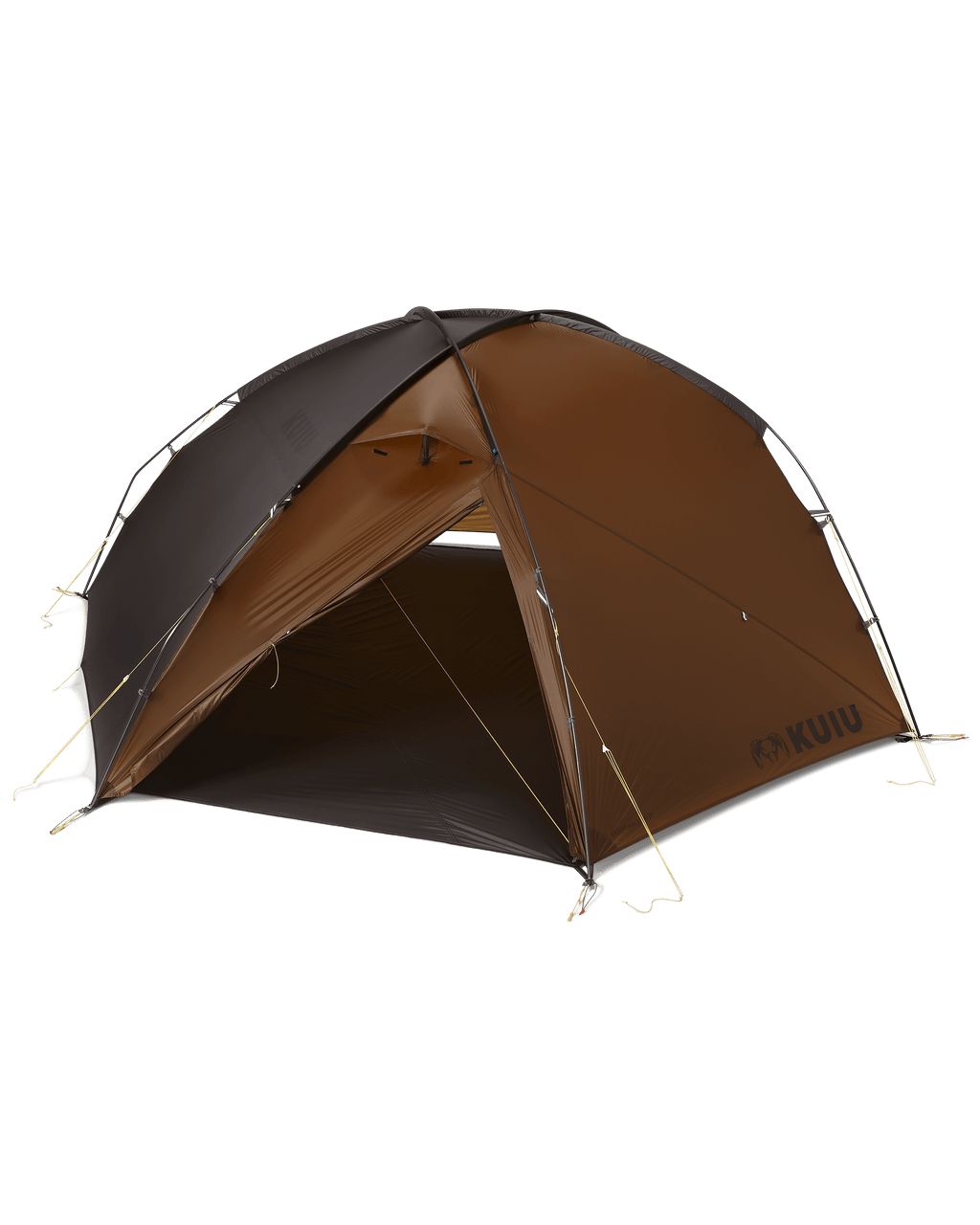 Mountain Star 3 Person Tent in Gunmetal-Camel with Rain Fly only, no mesh body, with footprint