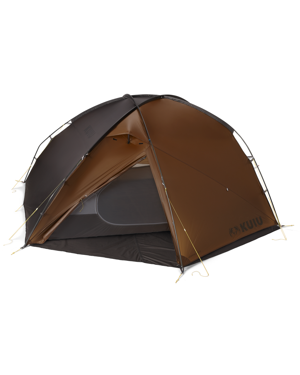 Front of Mountain Star 3 Person Tent with footprint and open vestibule