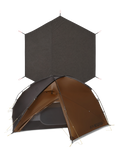 Mountain Star 3P Tent Set displaying an included footprint in the background.