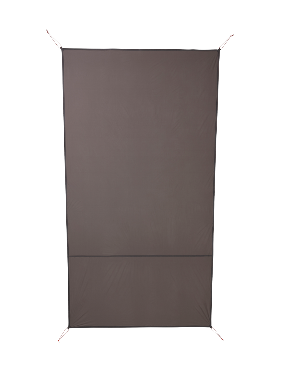Front of Mountain Star 2 Footprint Tent Floor with corner stake-outs in Gunmetal Grey