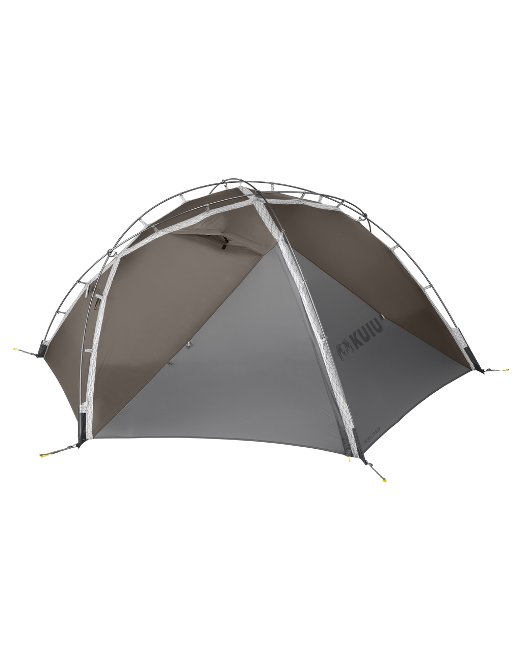 Back of Pitched Storm Star 2 Person Tent in Major Brown