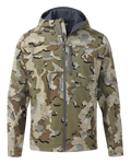 Front of Alpine Hooded Jacket in Valo Camouflage