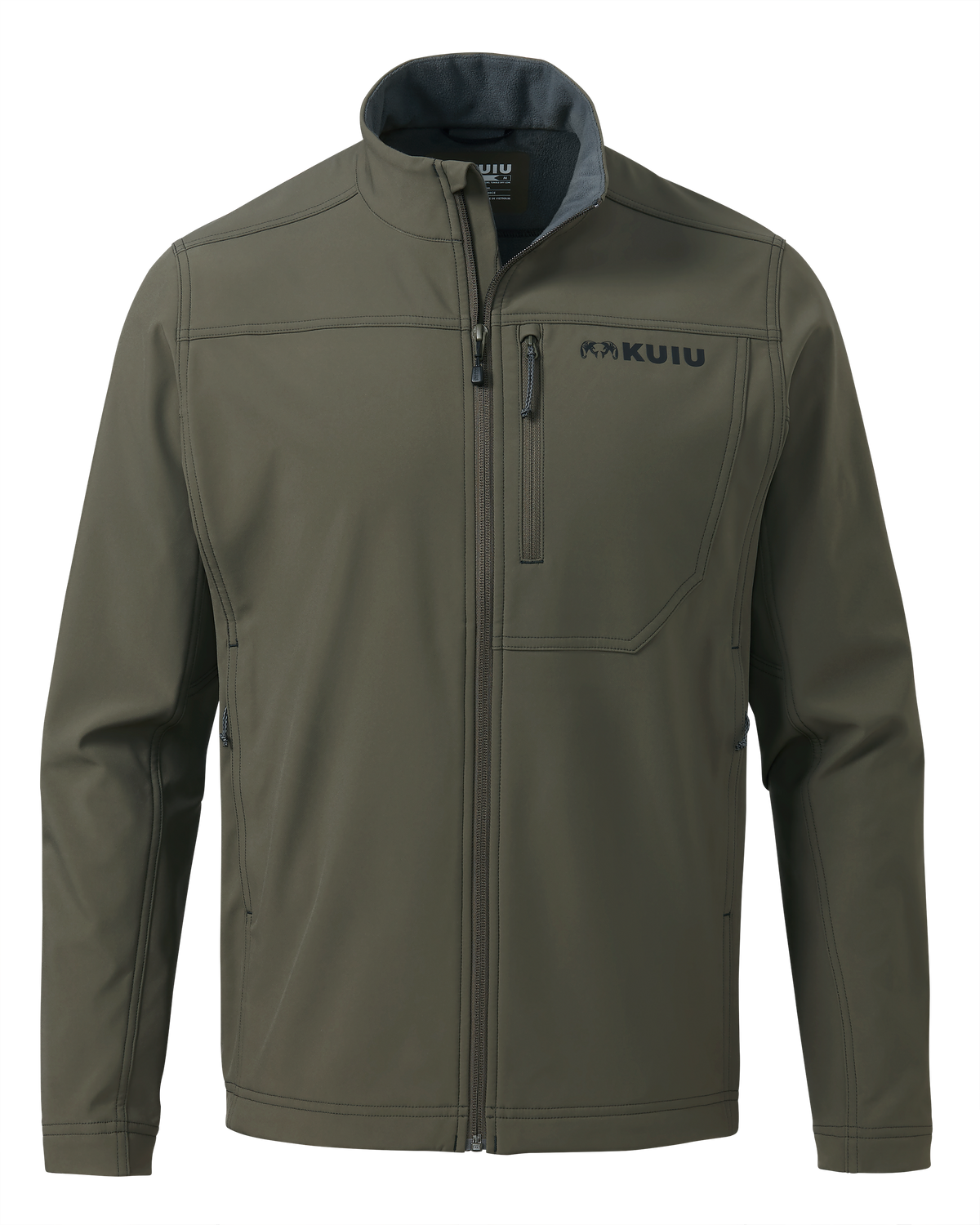Front of Alpine Jacket in Ash Brown