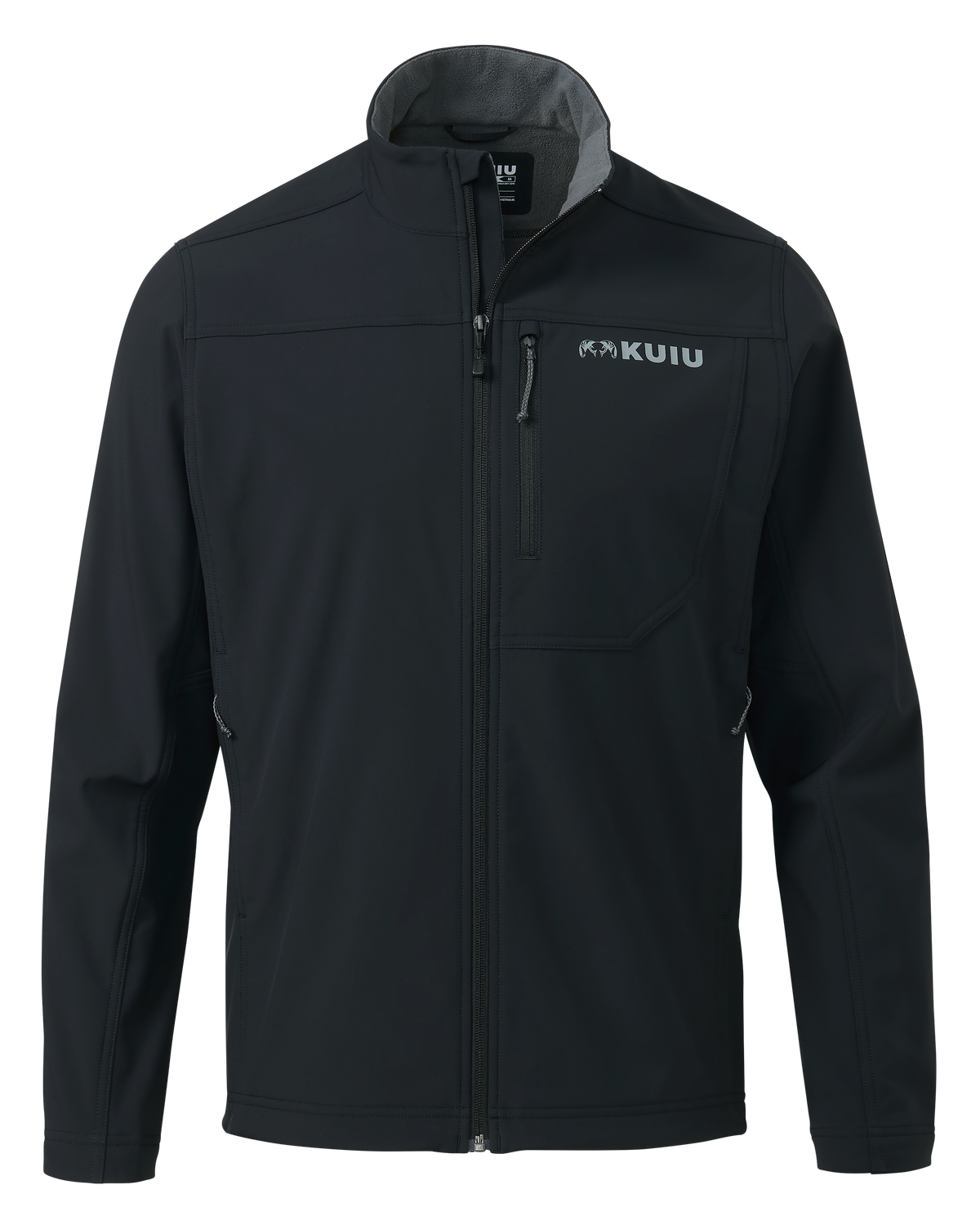 Front of Alpine Jacket in Black