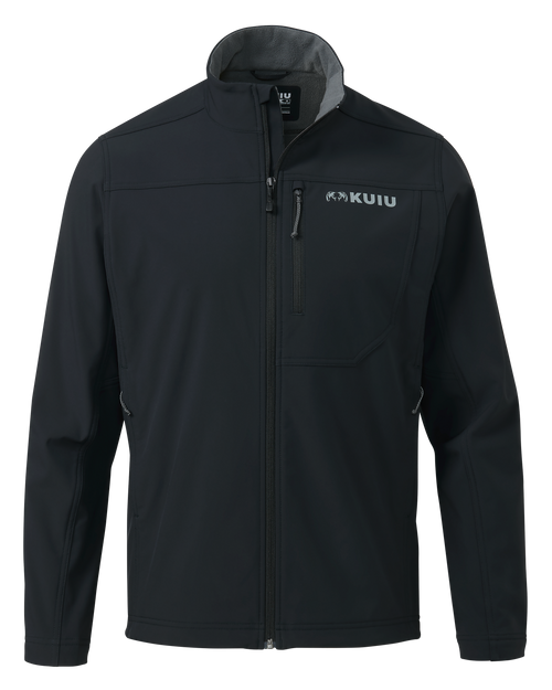 Front of Alpine Jacket in Black