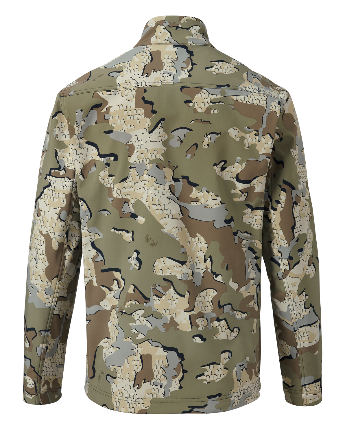 Back of Alpine Jacket in Valo Camouflage