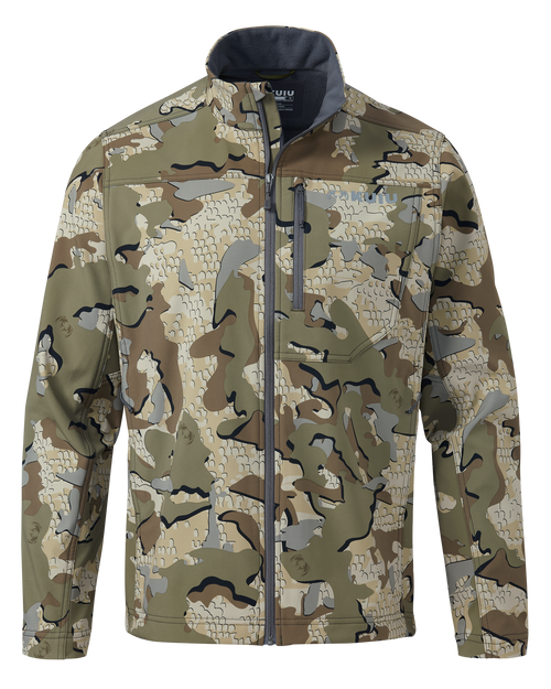 Front of Alpine Jacket in Valo Camouflage