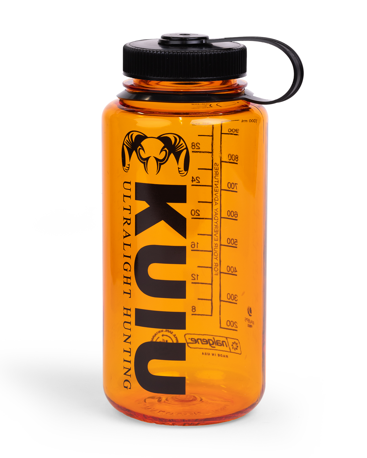 Front of KUIU 32 oz Wide Mouth Bottle in Orange