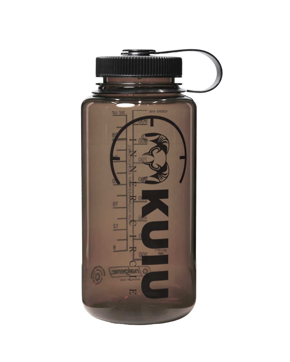 Front of Inner Circle 32 oz Wide Mouth Bottle in Mocha Brown