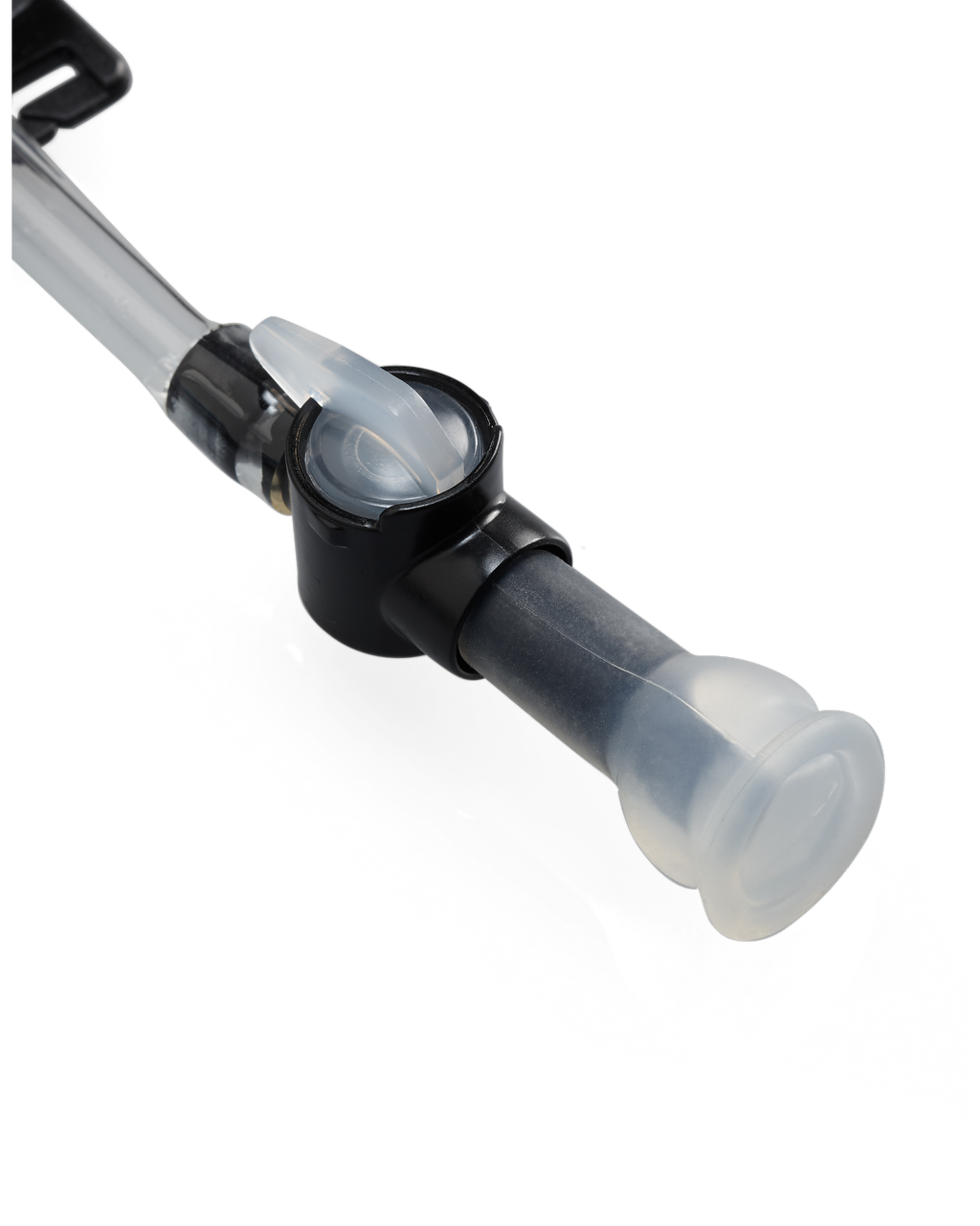Self-sealing HyFLO bite valve on the KUIU Platypus 3L Hoser in Clear
