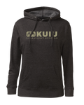 Front of Women’s Block Ram Hoodie in Charcoal Grey
