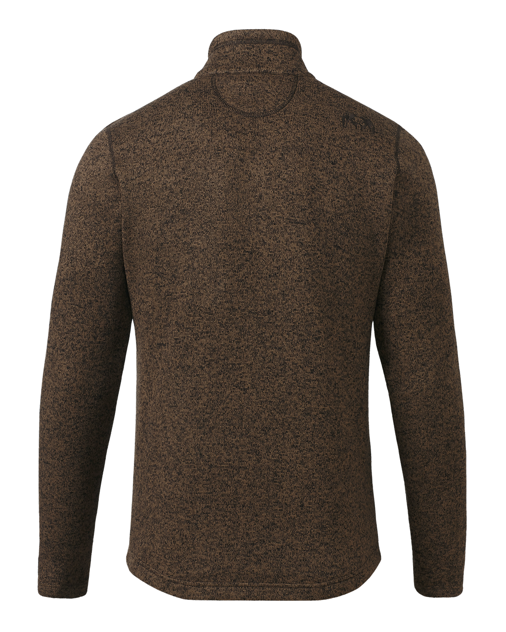 Back of Base Camp Pullover Sweater in Grizzly Brown Heather