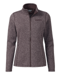 Front of Women's Base Camp Full Zip Sweater in Dusk Purple Heather