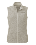 Front of Women's Base Camp Sweater Vest in Woodsmoke Heather Grey