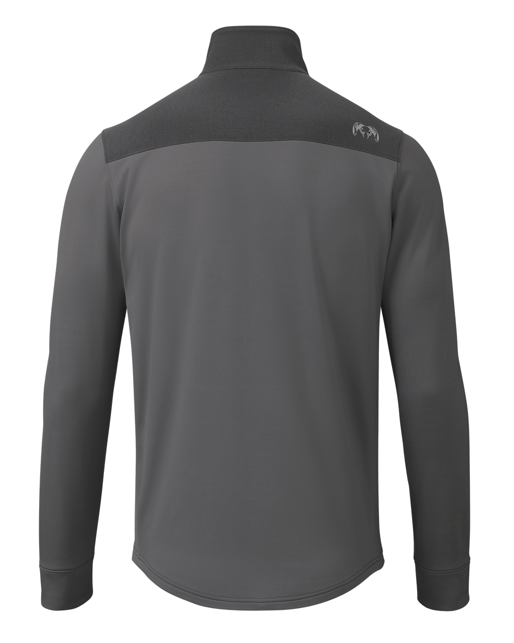 Back of Bicomp Jacket in Gunmetal Grey