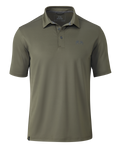 Front of KUIU Performance Polo in Dark Sage Green