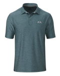 Front of KUIU Performance Polo in Heather Slate