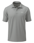 Front of KUIU Performance Polo in Talus Grey