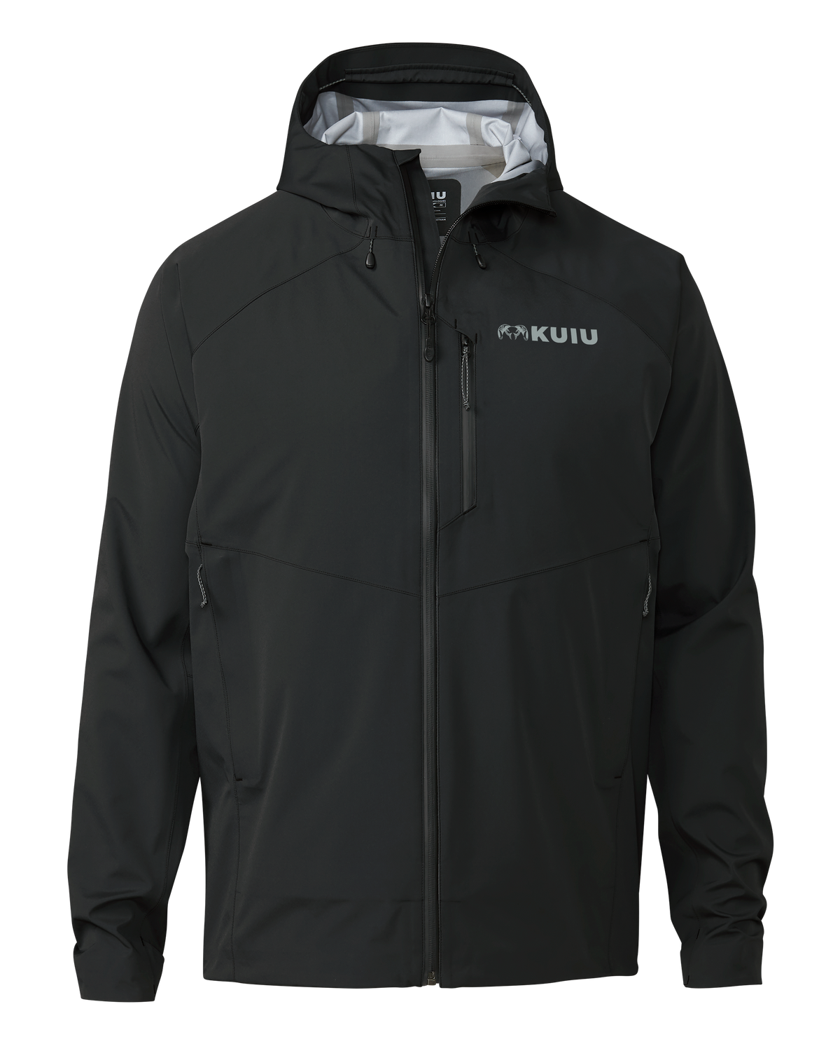 Front of Northridge Rain Jacket in Black