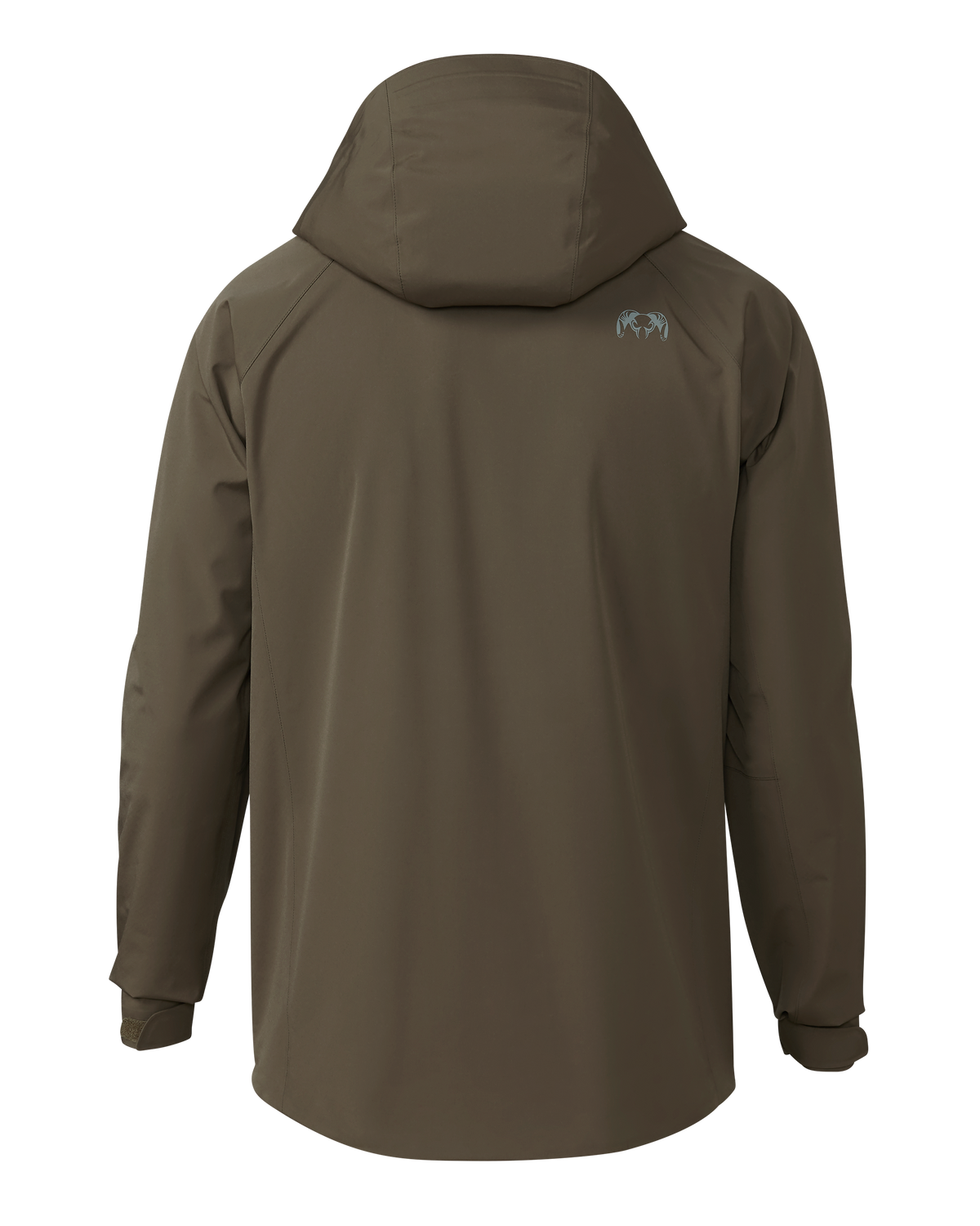 Back of Northridge Rain Jacket in Major Brown