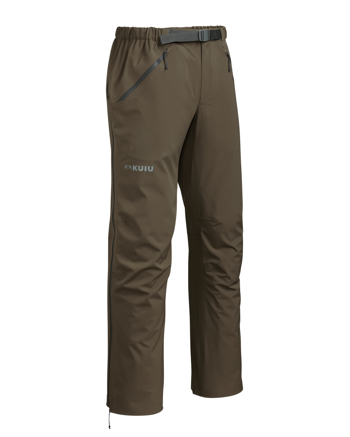 Front of Northridge Rain Pant in Major Brown