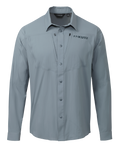 Front of Salton Long Sleeve Shirt in Slate Grey