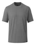 Front of Workgrade Short Sleeve Crew in Castle Rock Grey