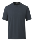 Front of Workgrade Short Sleeve Crew Steel Blue