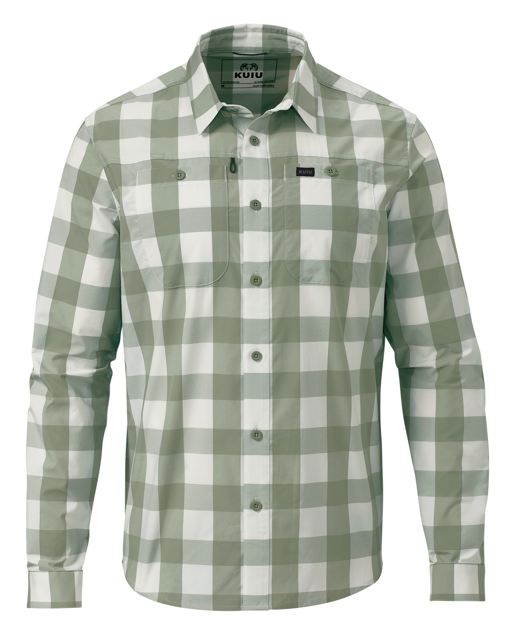 Front of Borrego LS Shirt in Buckbrush Plaid