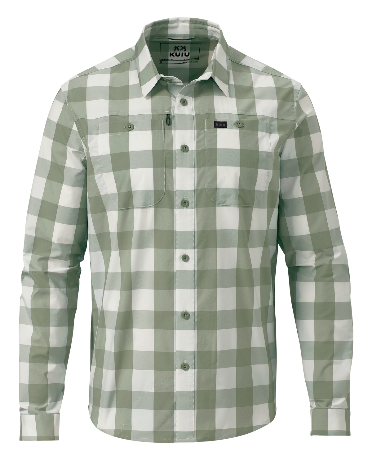 Front of Borrego LS Shirt in Buckbrush Plaid