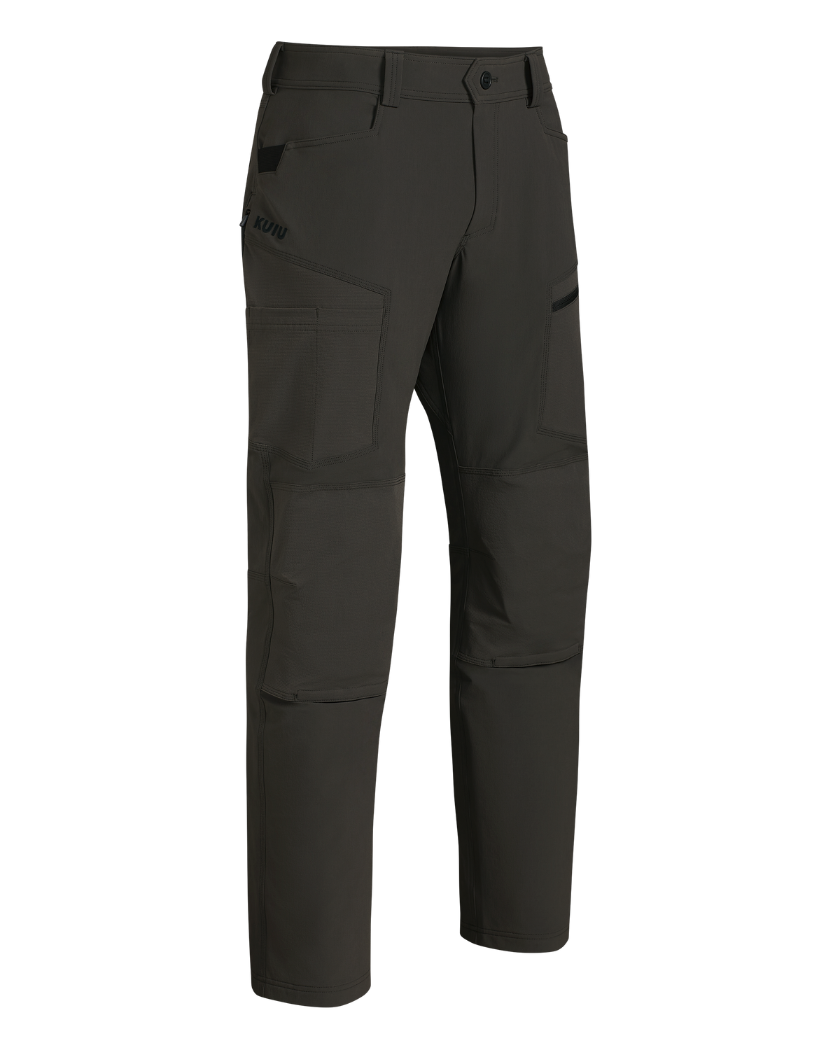 Front of Groundwork Stretch Woven Pant in Asphalt Grey