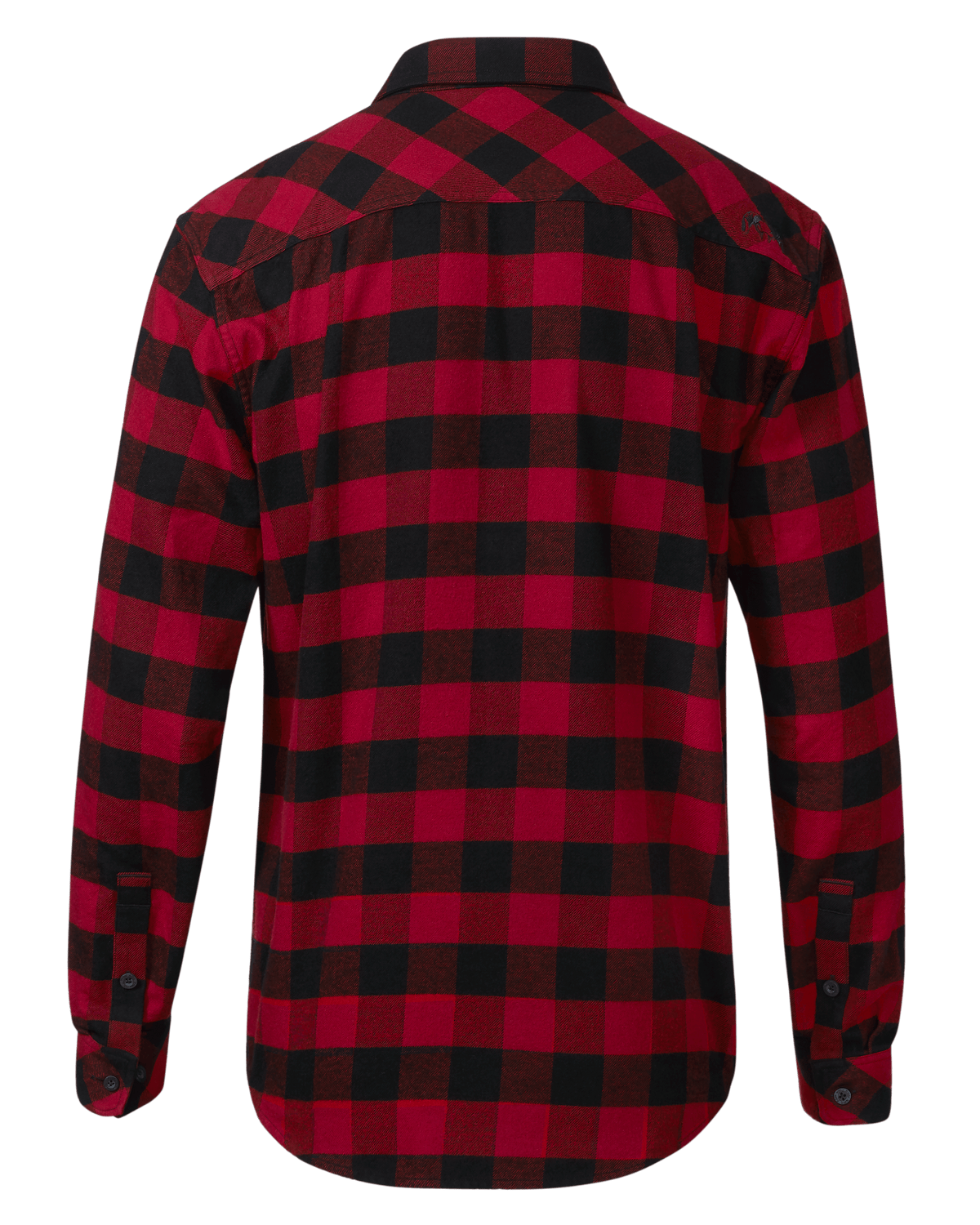 Back of Field Flannel Shirt in Red/Black Buffalo Check
