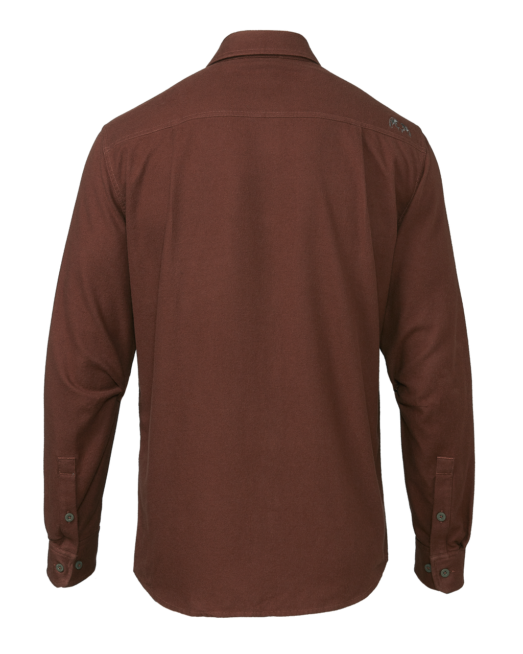 Back of Field Flannel Shirt in Redwood Brown