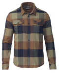 Front of Field Flannel Shirt in Valo Plaid
