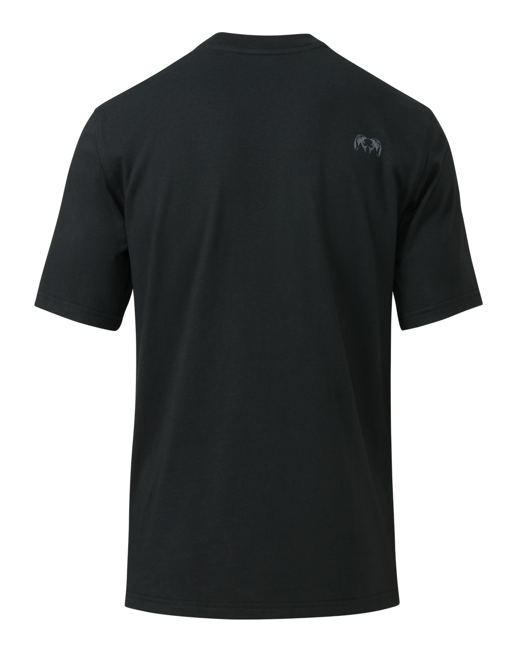 Back of Workgrade Short Sleeve Pocket Crew in Black