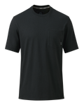 Front of Workgrade Short Sleeve Pocket Crew in Black