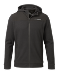 Front of Solitude Knit Hoodie in Asphalt Grey