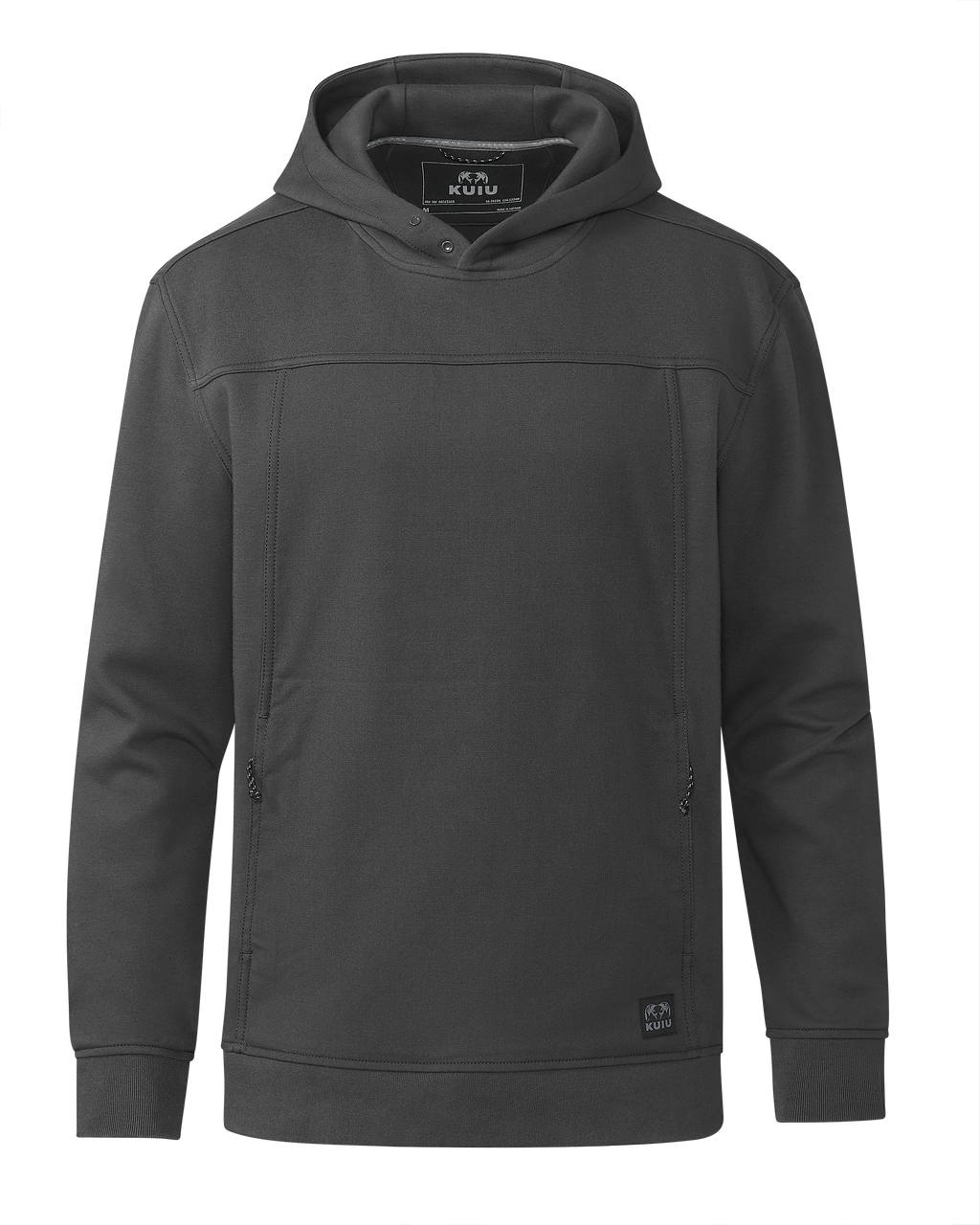 Front of Workgrade Utility Hoodie in Asphalt Grey