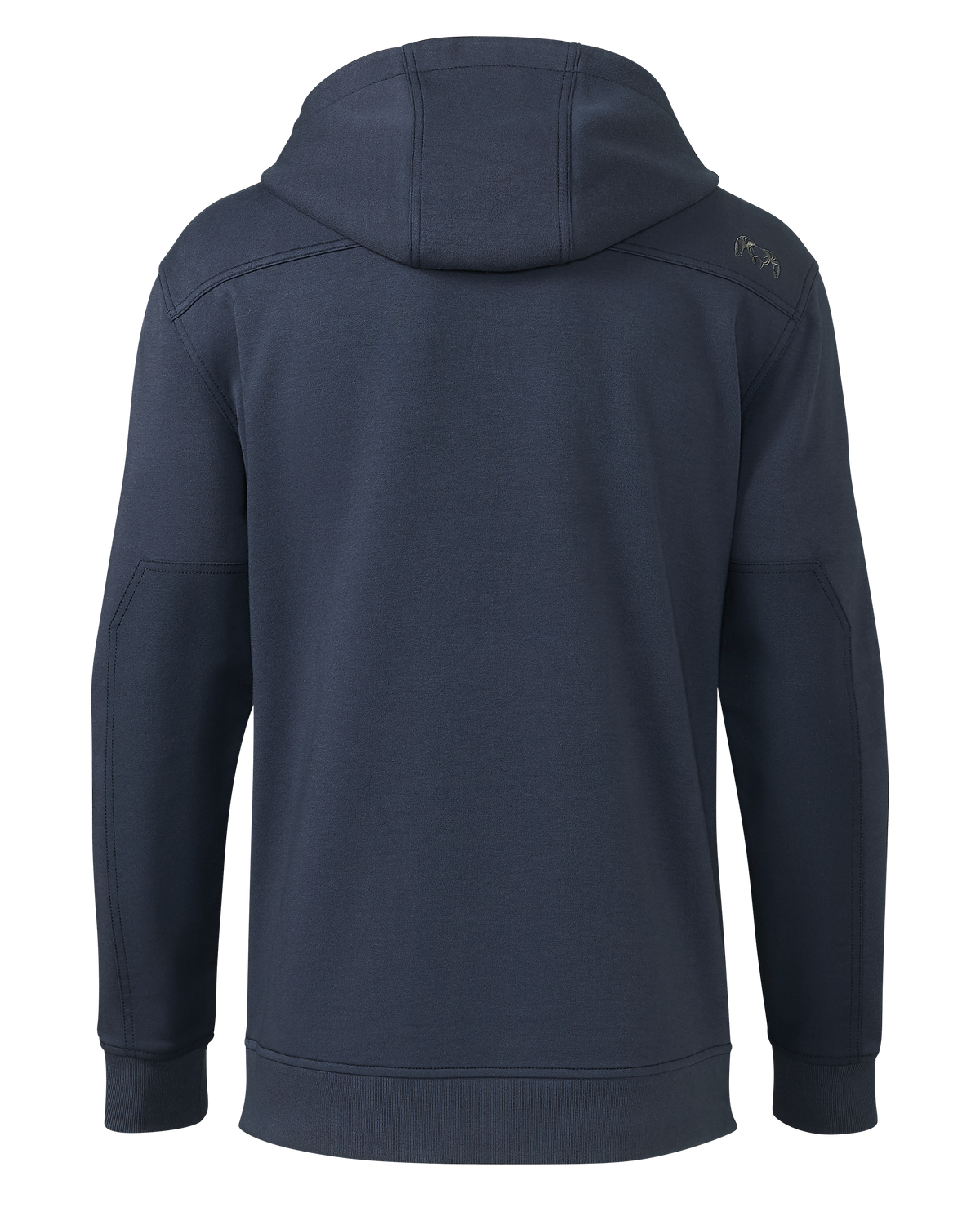 Back of Workgrade Utility Hoodie in Steel Blue