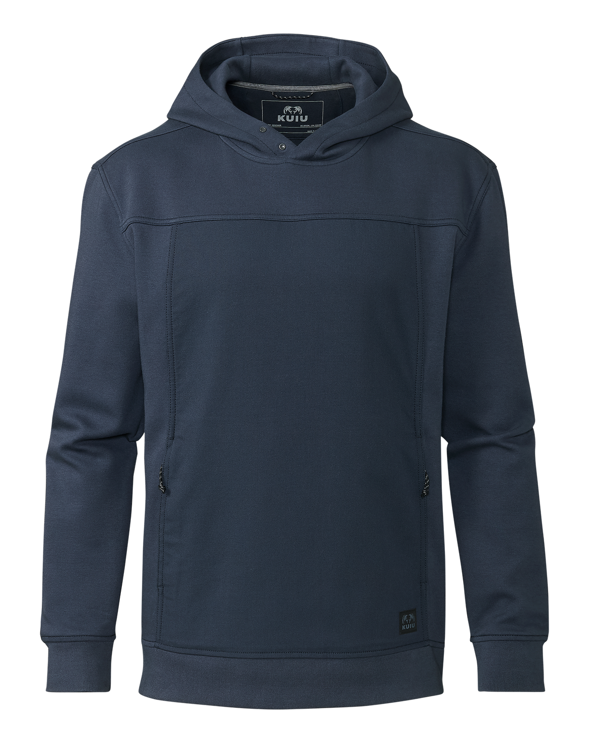 Front of Workgrade Utility Hoodie in Steel Blue