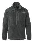 Front of Sherpa Fleece Zip Pullover in Gunmetal Tonal