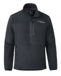 Front of Sherpa Fleece Zip Pullover in Nightfall Blue