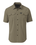 Front of Gauge SS Work Shirt in Khaki