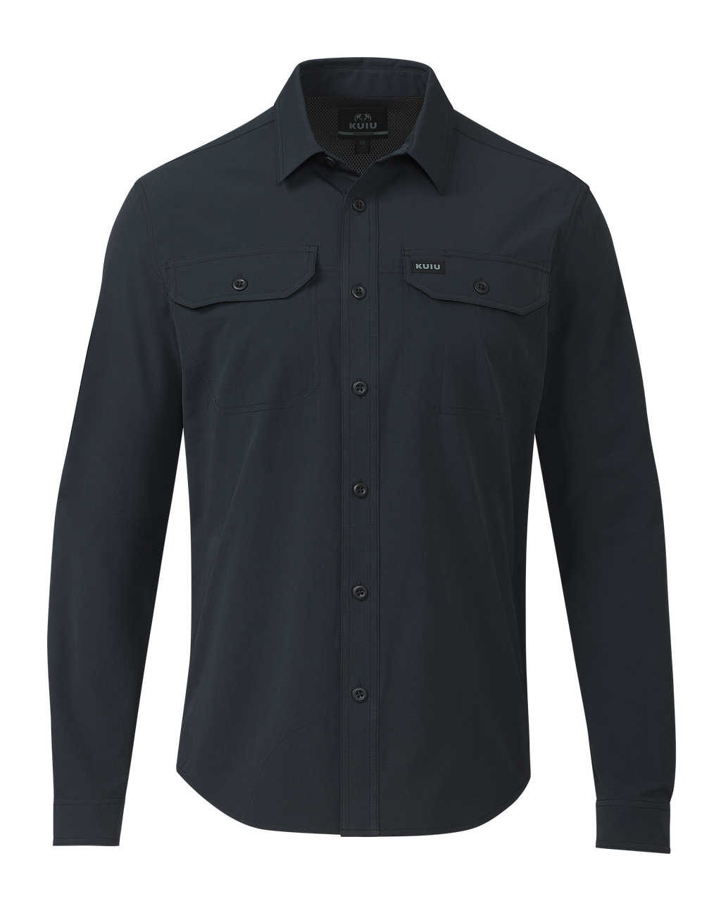 Front of Gauge LS Work Shirt in Nightfall Navy