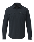 Front of Gauge LS Work Shirt in Nightfall Navy