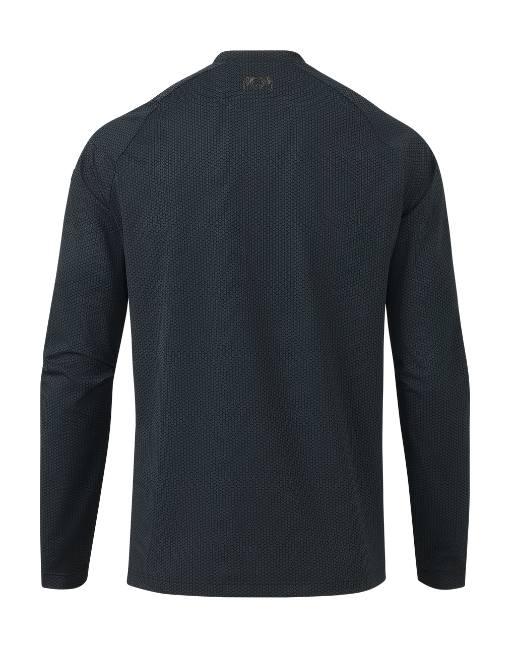 Back of Dura-Knit Henley in Nightfall Blue