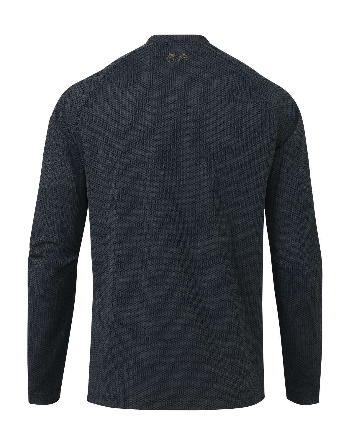 Back of Dura-Knit Henley in Nightfall Blue