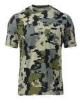 Front of Ultra Merino 120 LT Short Sleeve Crew in Verde Camouflage